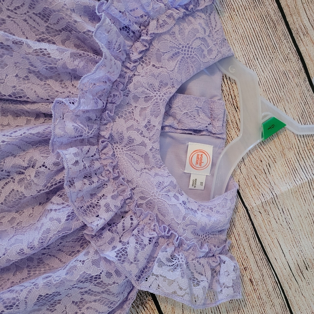 NWT Girls Spring Dress Purple ✨️ - Picture 9 of 16